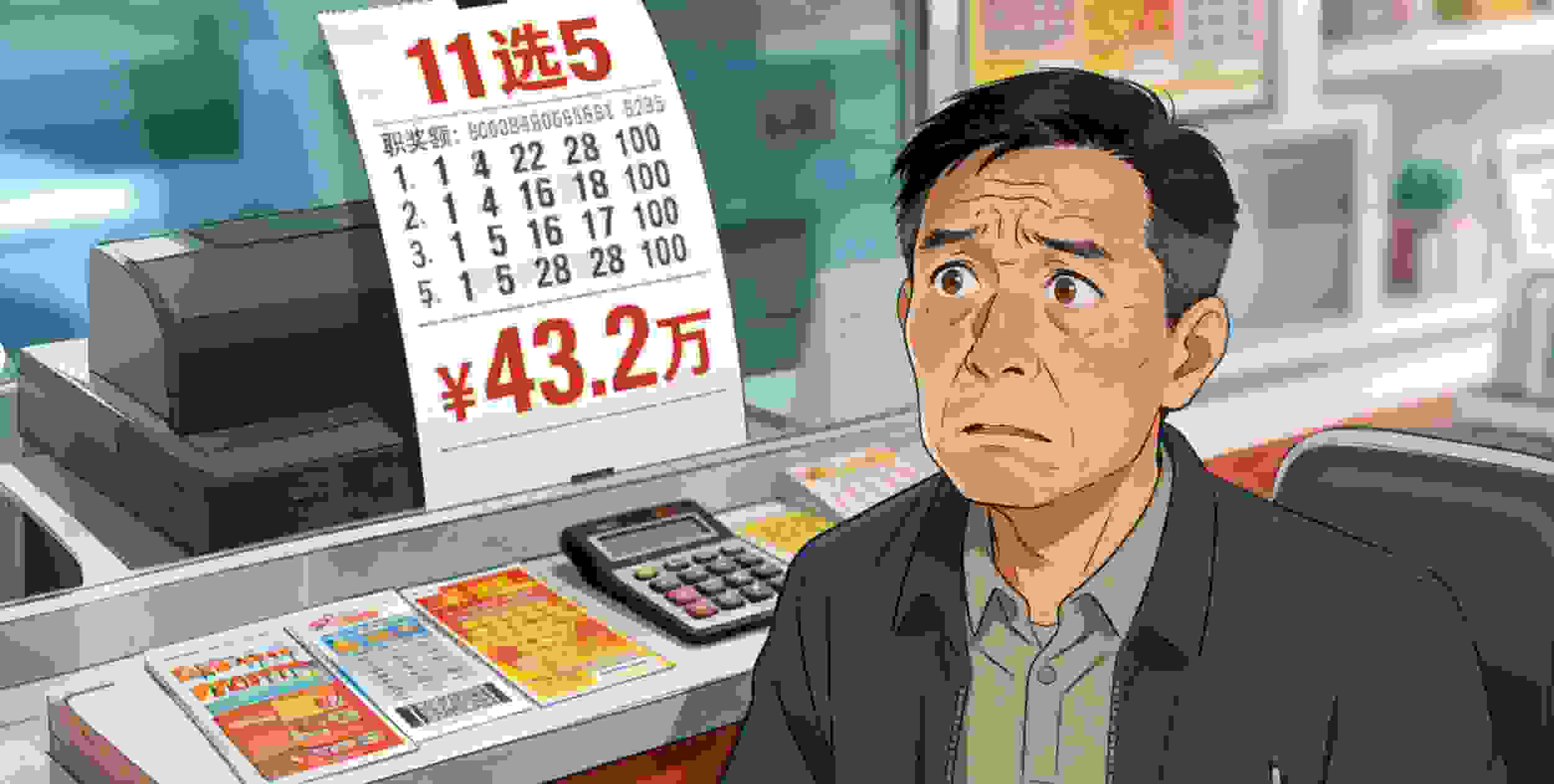 11选5中43.2万，彩民：是羡慕还是该警醒？