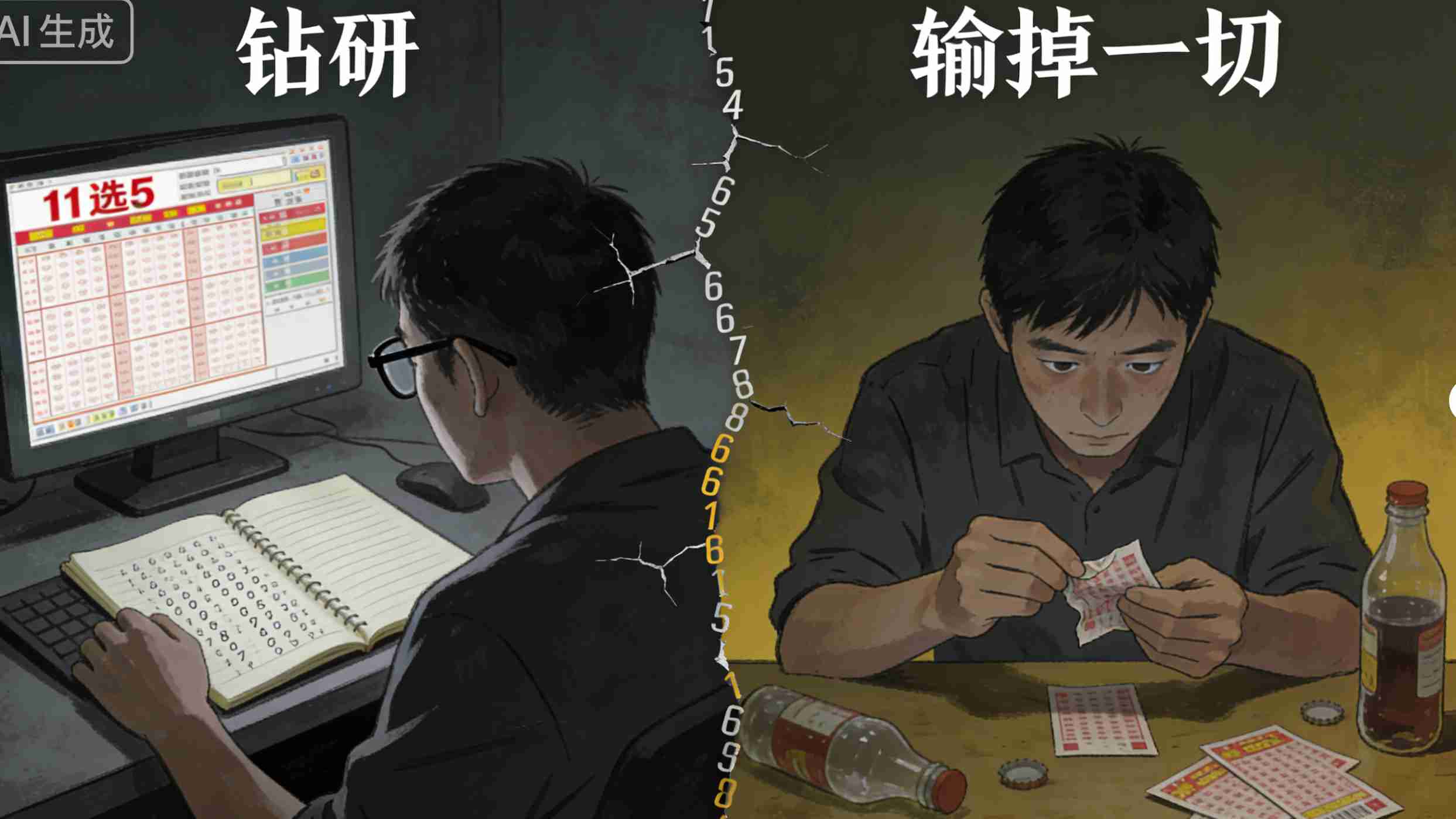 我是如何“钻研”出11选5玩法技巧，然后输掉一切的